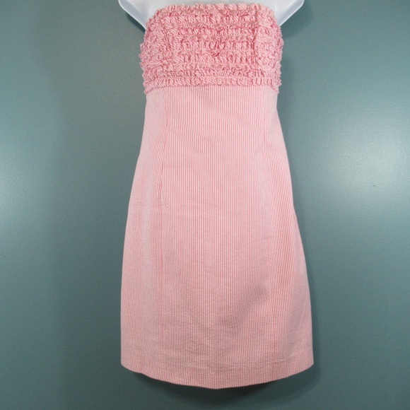 Lilly Pulitzer Dresses & Skirts - Lilly Pulitzer Pink Seersucker 'Franco' Dress